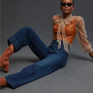 Pilcro The Skipper Cropped Wide Leg Jean in 27